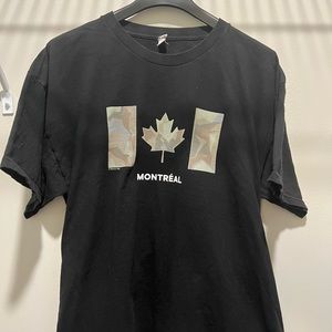 Men’s Montreal Canada Black T-Shirt (XL)